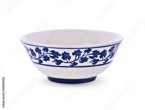 white bowl ceramic  isolated on white background
