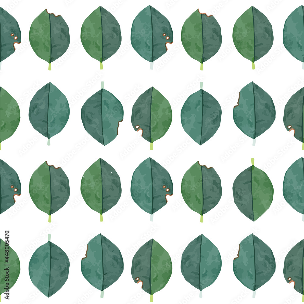 Obraz premium green leaves pattern