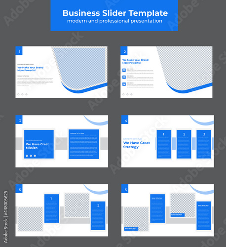 Marketing Chart modern and professional presentation slides