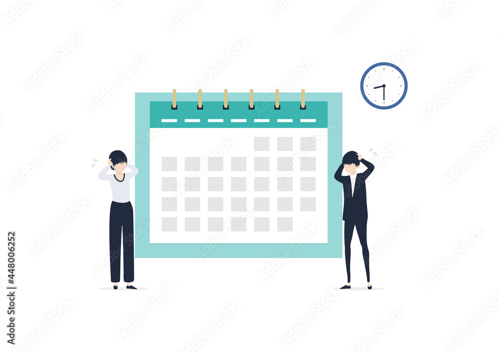 もう時間がない！なイラスト素材