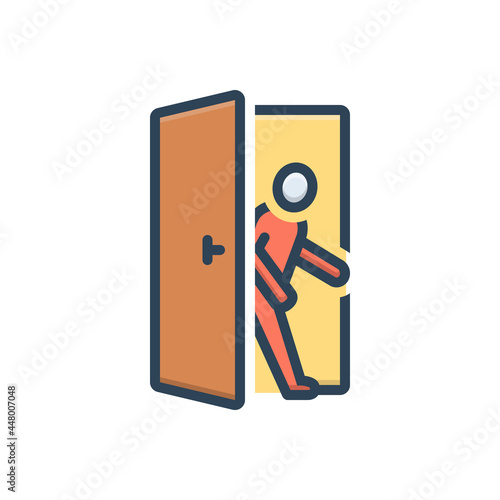 Color illustration icon for access entry 
