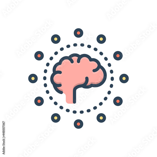 Color illustration icon for capability