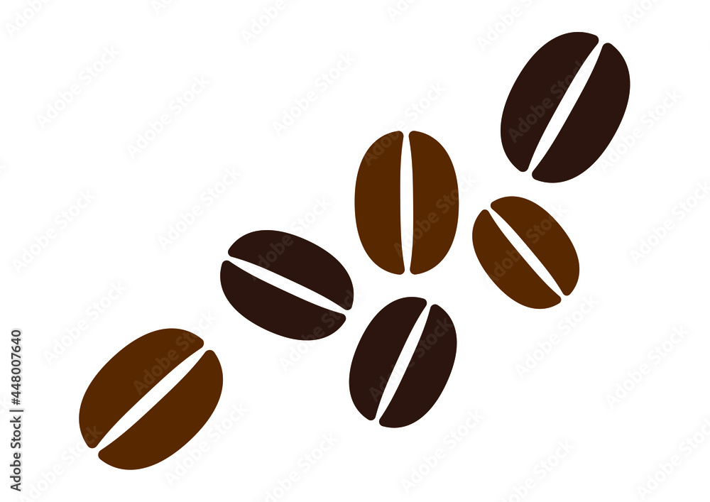 コーヒー豆のイラスト素材 Stock Vector Adobe Stock