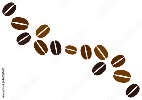 コーヒー豆のイラスト素材