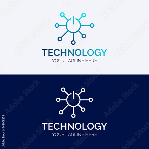 Creative Modern Technology Logo Template.