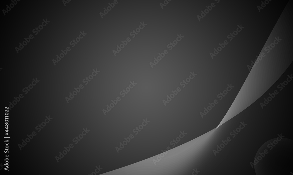 Smooth gradient background wave curve pattern black and white, gray Smooth gradient background wave curve pattern black and white, gray