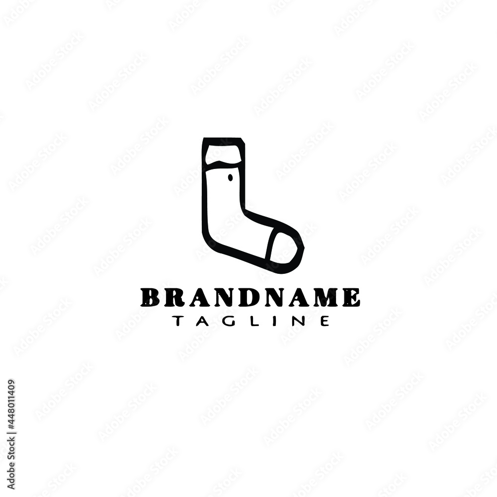 socks logo icon cartoon design template vector socks logo icon cartoon design template vector