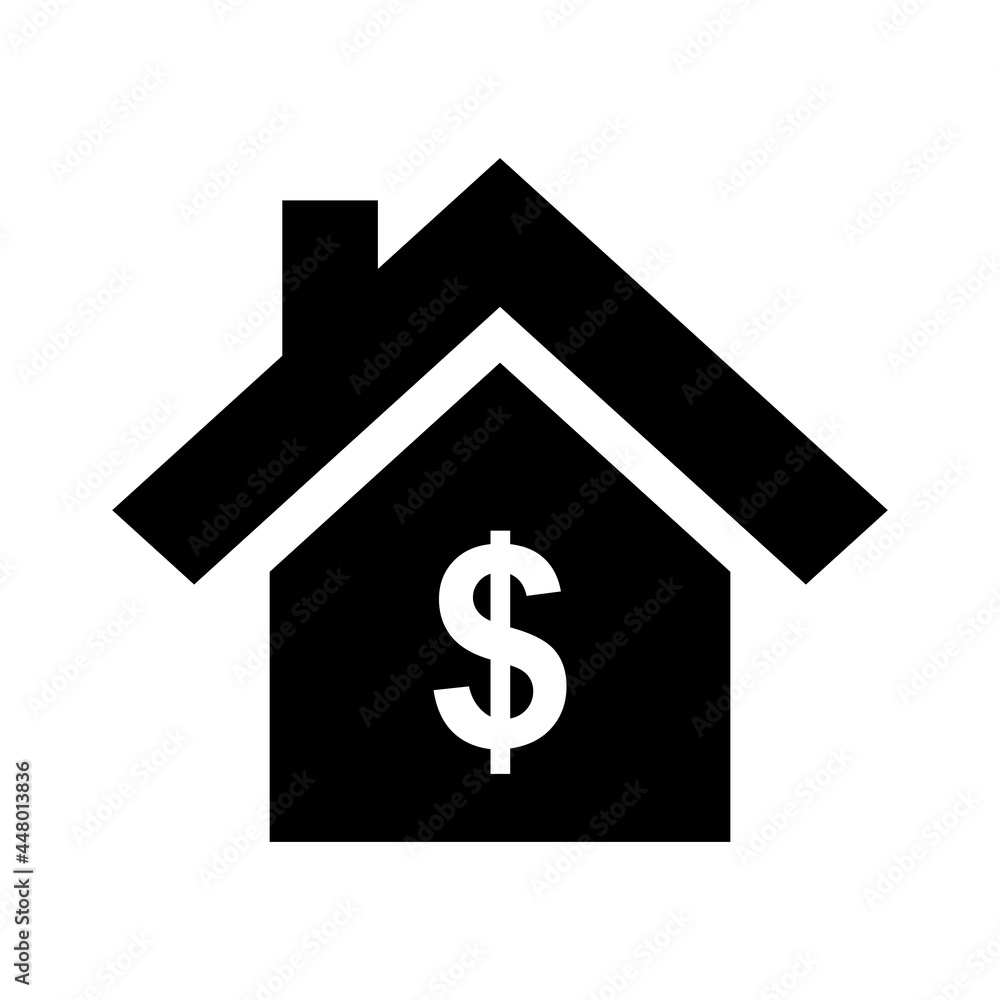 real estate house for sale icon vector real estate house for sale icon vector