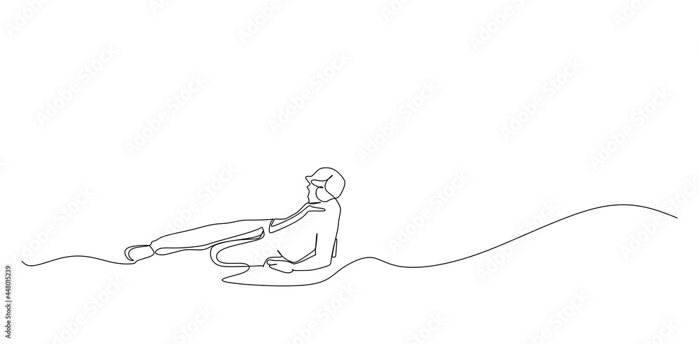 One line drawing of young energetic man baseball player practice swinging and hit the ball with a bat vector illustration. Sport training concept. continuous draw design for baseball tournament banner One line drawing of young energetic man baseball player practice swinging and hit the ball with a bat vector illustration. Sport training concept. continuous draw design for baseball tournament banner