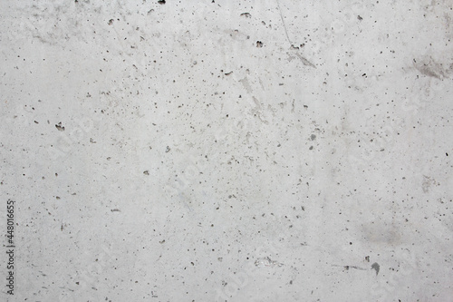 Smooth cement texture with holes. Gray. Background.