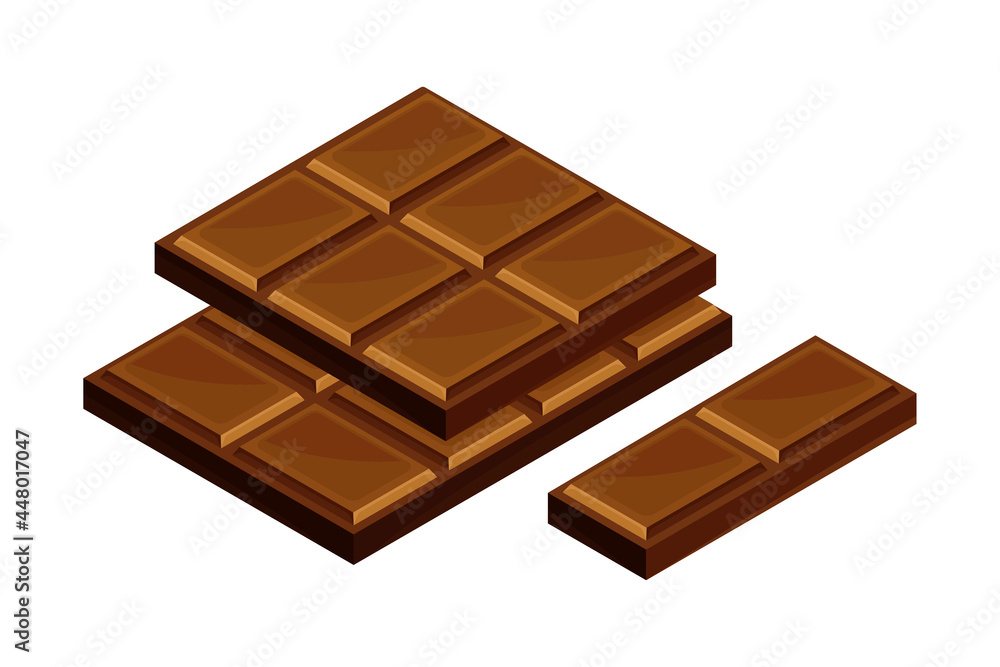 Chocolate Bar or Candy Bar as Solid Confection Vector Illustration Chocolate Bar or Candy Bar as Solid Confection Vector Illustration