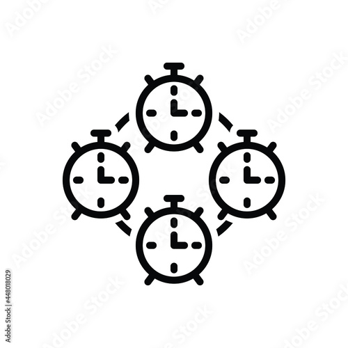 Black line icon for specify