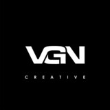 VGN Letter Initial Logo Design Template Vector Illustration