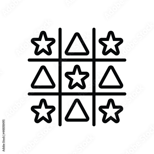 Black line icon for ought 