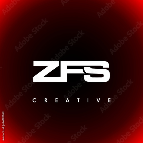 ZFS Letter Initial Logo Design Template Vector Illustration photo