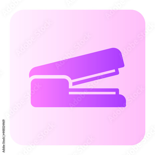 stapler flat gradient icon