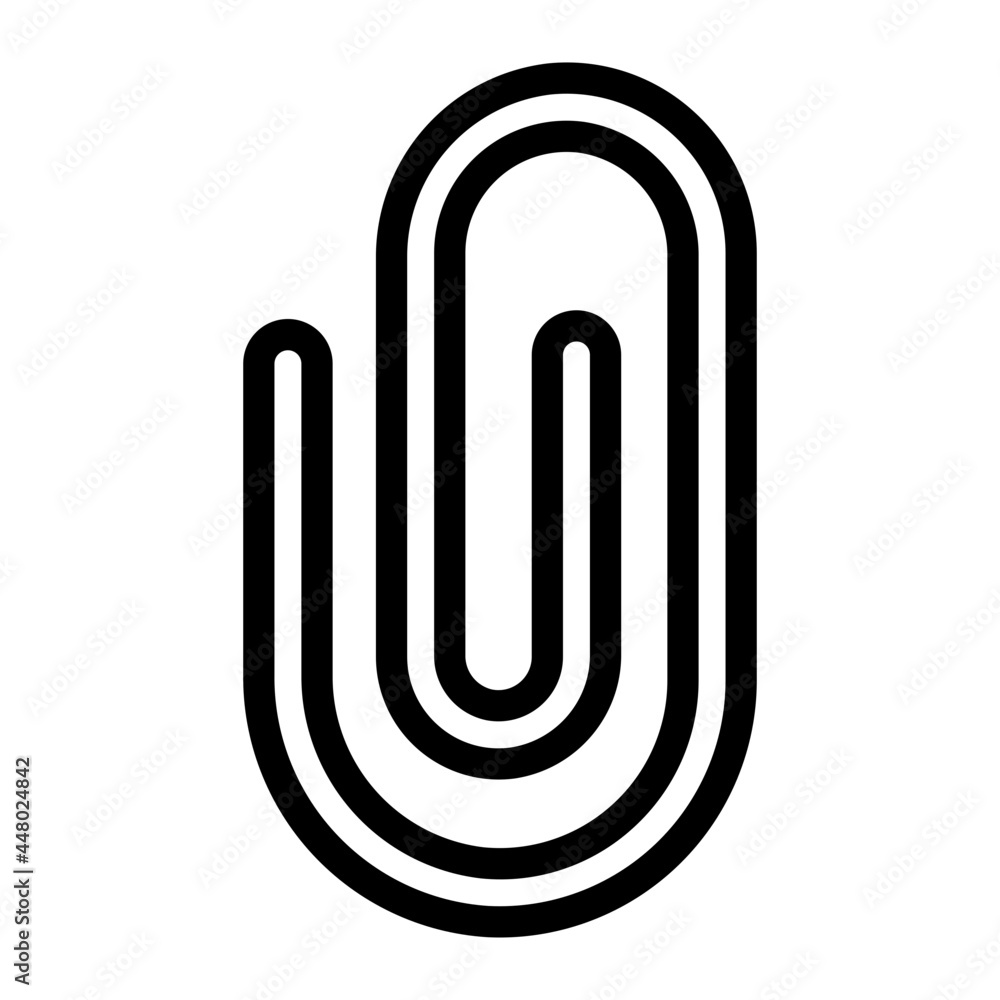 paperclip line icon paperclip line icon