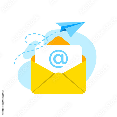 send message, newsletters, email subscription pop up permission concept illustration flat design vector eps10. modern graphic element for landing page, empty state ui, infographic, icon