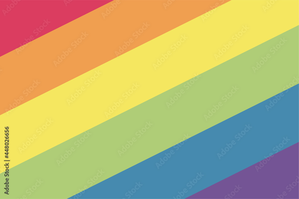 Pride LGBT background vector. Lesbian gay bisexual and transgender community concept. Flat design symbol isolated on white background. LGBTQ movement element raindow colored for banner, card, poster