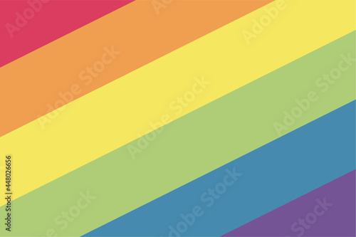 Pride LGBT background vector. Lesbian gay bisexual and transgender community concept. Flat design symbol isolated on white background. LGBTQ movement element raindow colored for banner, card, poster
