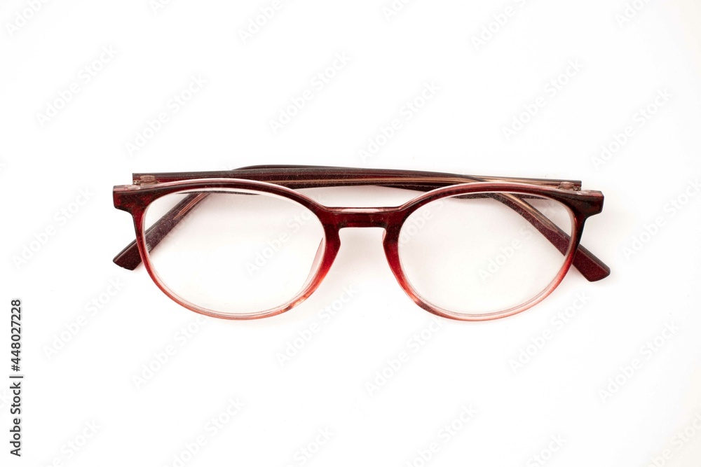 glasses on a white background glasses on a white background