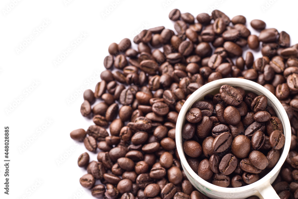 Coffee beans isolated stock image. Coffee beans isolated stock image.
