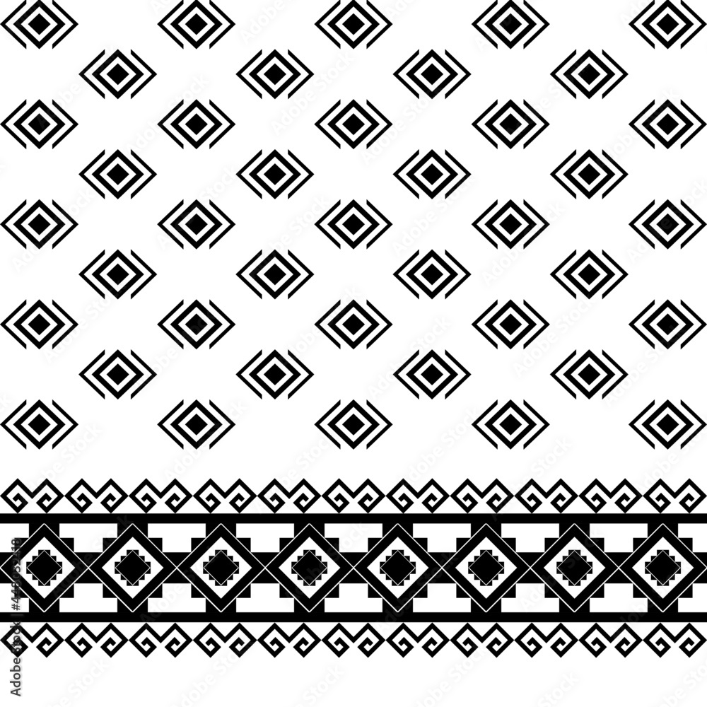 Geometric ethnic oriental ikat seamless pattern traditional design for background,wallpaper,clothing,wrapping,Batik,fabric,Vector illustration.embroidery style. Geometric ethnic oriental ikat seamless pattern traditional design for background,wallpaper,clothing,wrapping,Batik,fabric,Vector illustration.embroidery style.