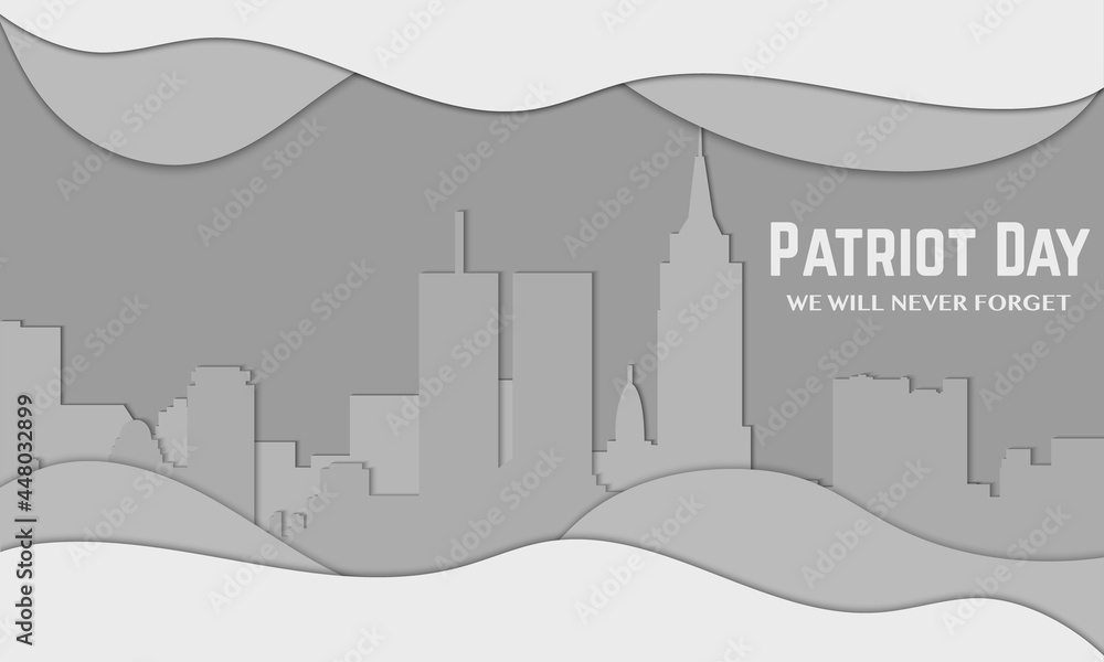 9 11 Patriot Day New York Landscape Paper