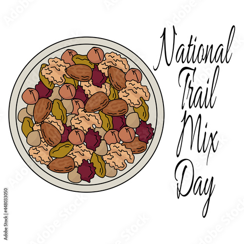 National Trail Mix Day, a set of healthy snacks made from nuts and dried fruits