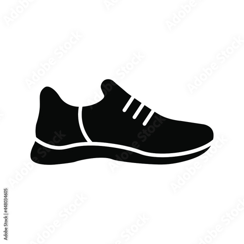 shoe vector glyph flat icon color editable