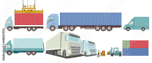 Logistik und Versand, LKW Transport