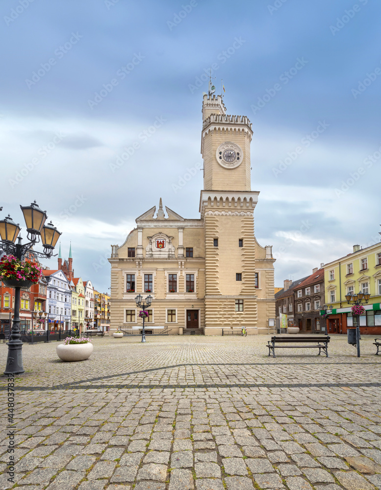 Swiebodzin, Poland. Historic renaissance building of Town Hall
