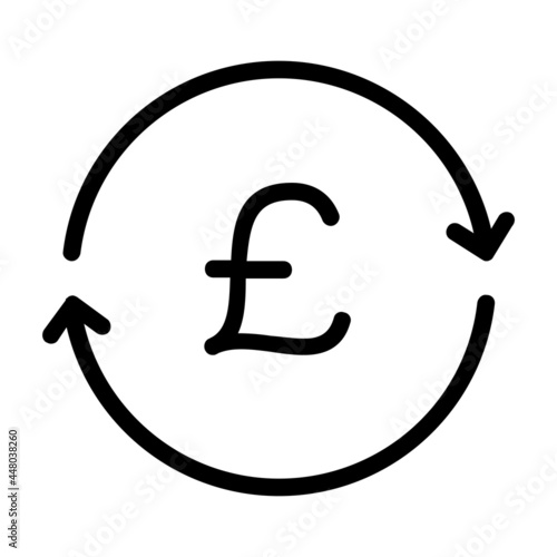 Pound Sterling Conversion or Exchange Icon