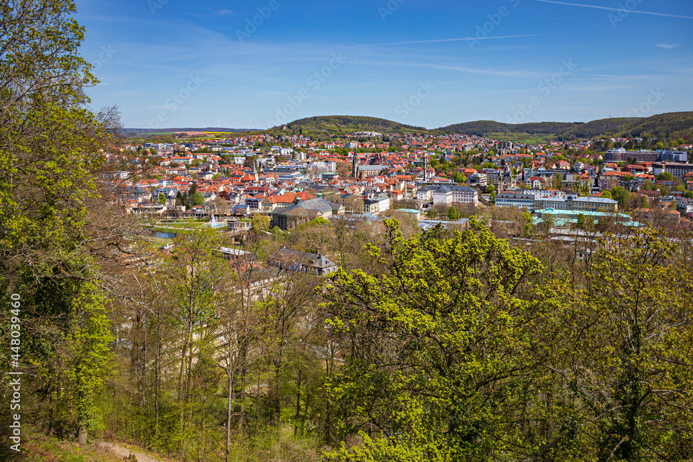Cityscape of Bad Kissingen town