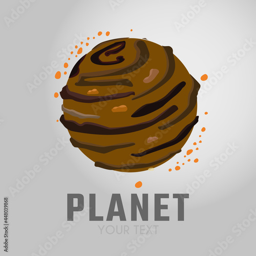 illustration of an background with the planet