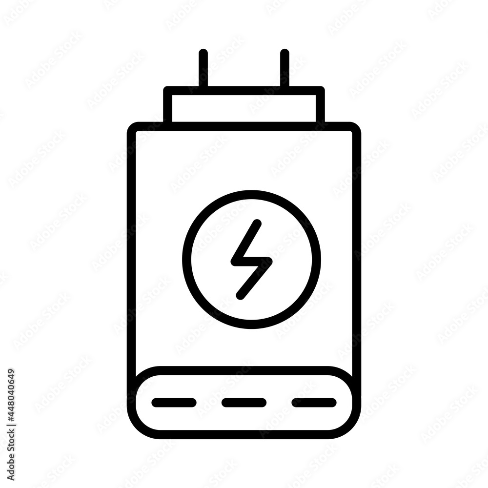 Charger Vector Line Icon Design Charger Vector Line Icon Design