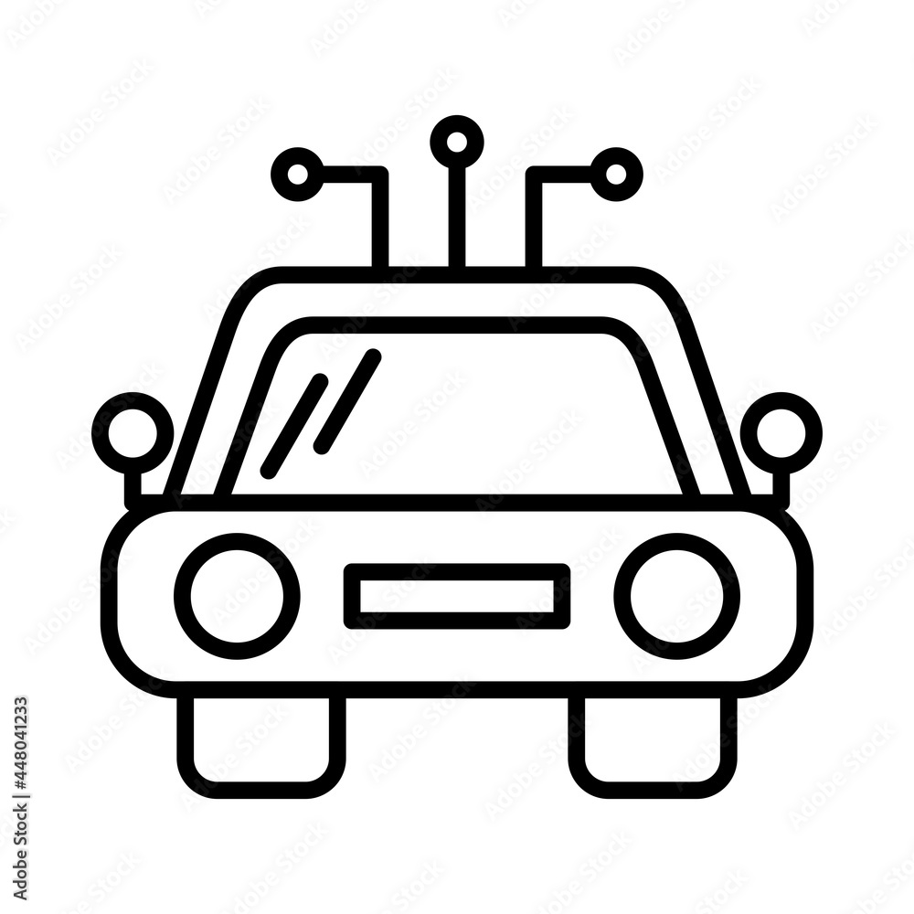Autonomous Vector Line Icon Design Autonomous Vector Line Icon Design