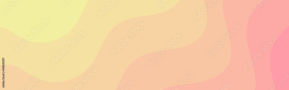 Cream and pink gradient background. Organic shape. Abstract background.  Vector geometric elements for background cover templates, patterns. Cream  and pink wave background. Colorful wallpaper. Stock Vector | Adobe Stock