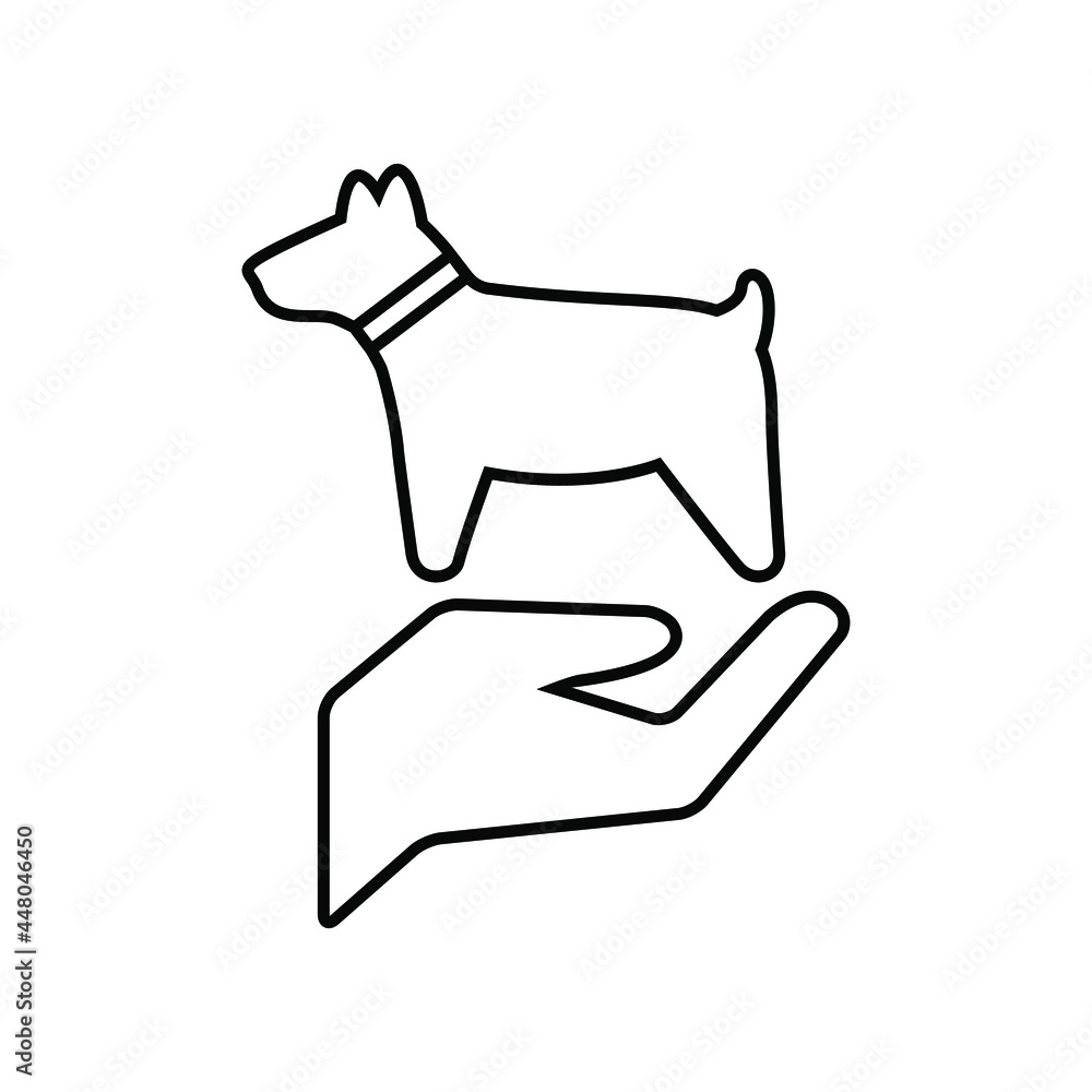 Dog care icon