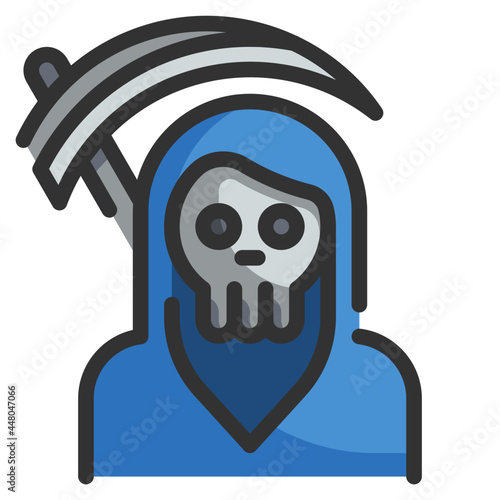 death scythe line icon