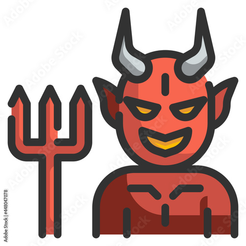 devil line icon