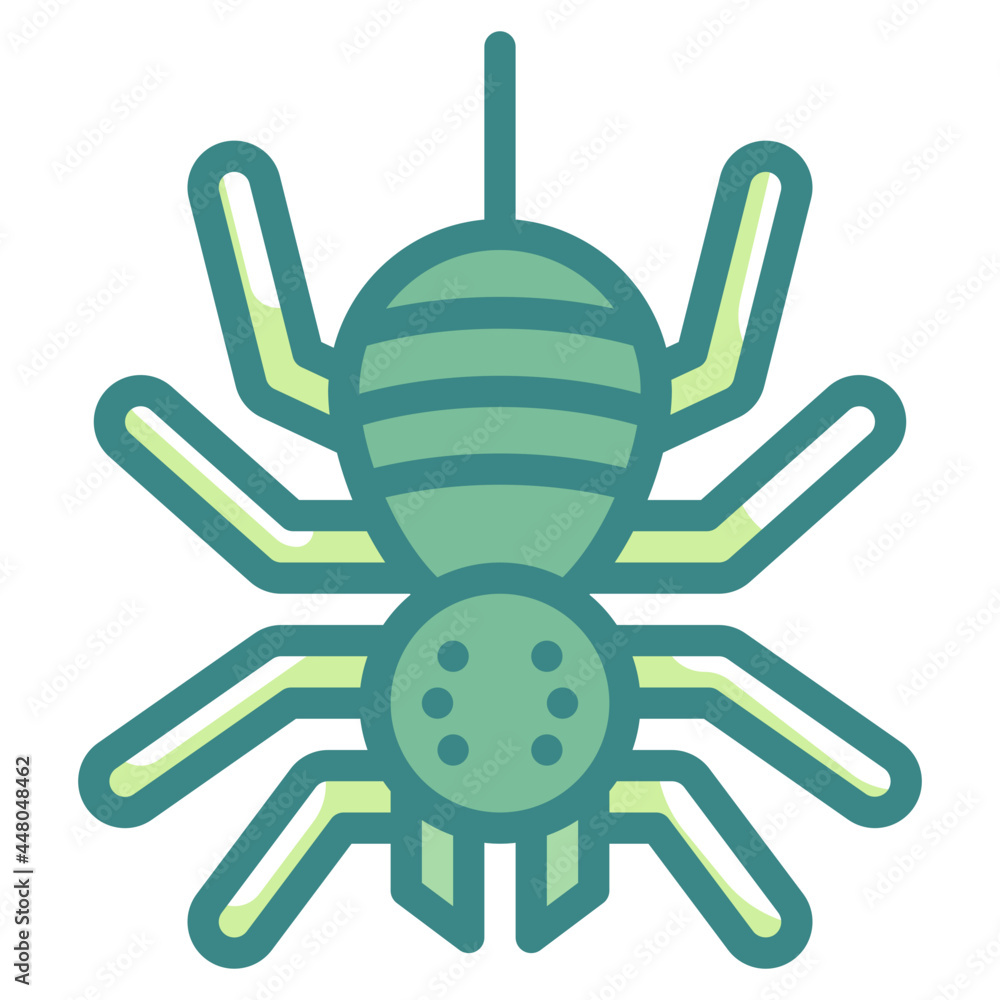 spider blue line icon spider blue line icon