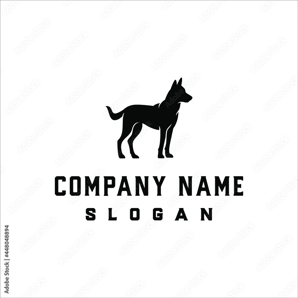 Belgian Shepherds logo with elegant and simple style design Stock ...