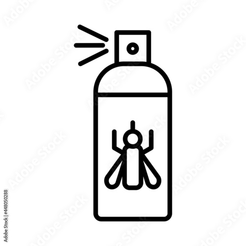 Insect rapellent Vector Line Icon Design