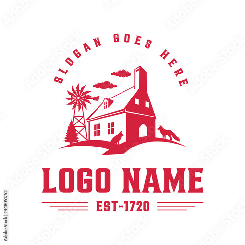 fox farm house logo for industry