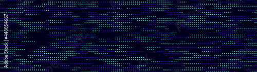 Cybernetic futuristic background. Big data visualization. Virus. Halftones. Matrix glitch. Vector illustration.