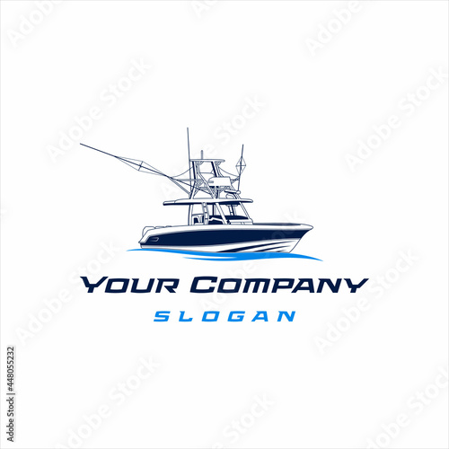 Fishing boat with elegant and classic style design