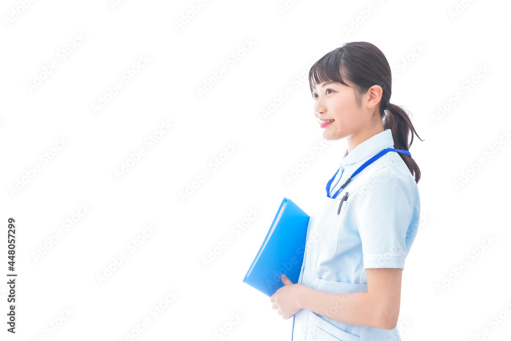 笑顔の若い看護師 笑顔の若い看護師