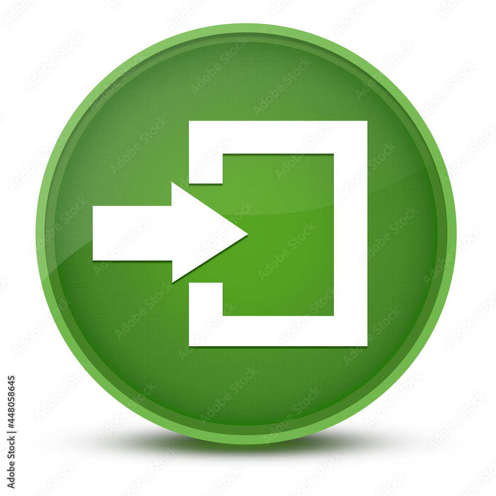 Login luxurious glossy green round button abstract Login luxurious glossy green round button abstract