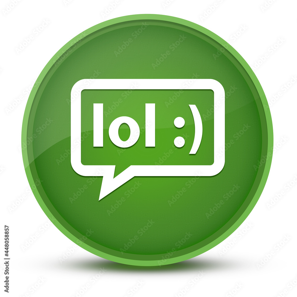 LOL bubble luxurious glossy green round button abstract LOL bubble luxurious glossy green round button abstract